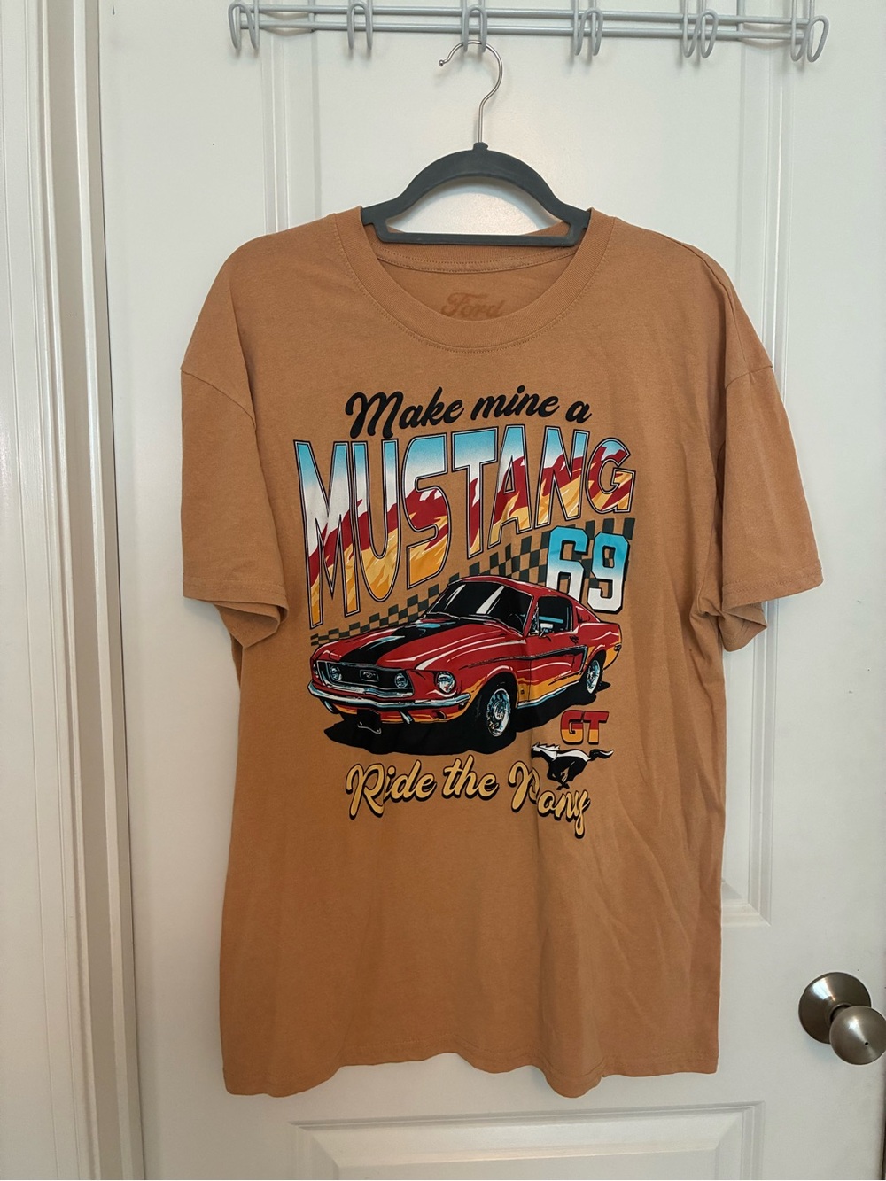 Vintage Ford Mustang Graphic Tee | “Make Mine a Mustang” Retro Hot Rod